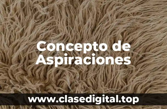 Concepto de Aspiraciones