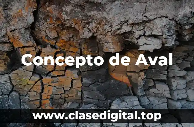 Concepto de Aval