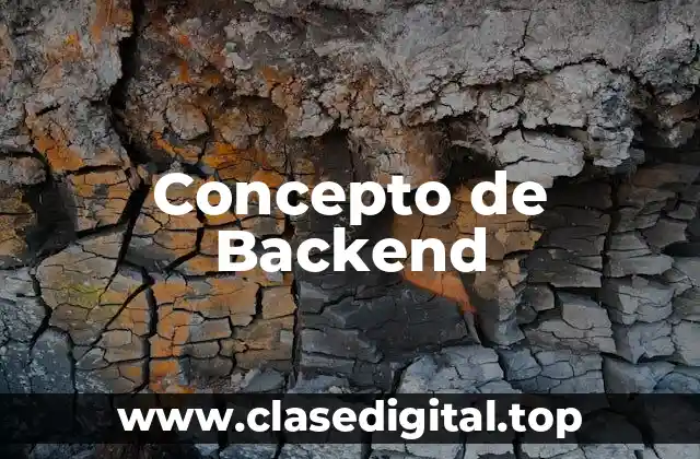 📗 Concepto de Backend
