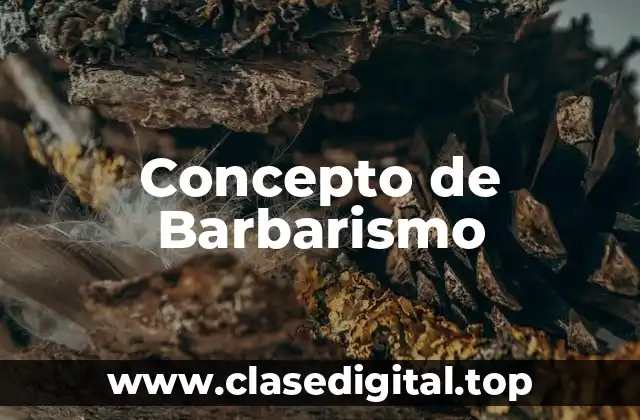 Concepto de Barbarismo