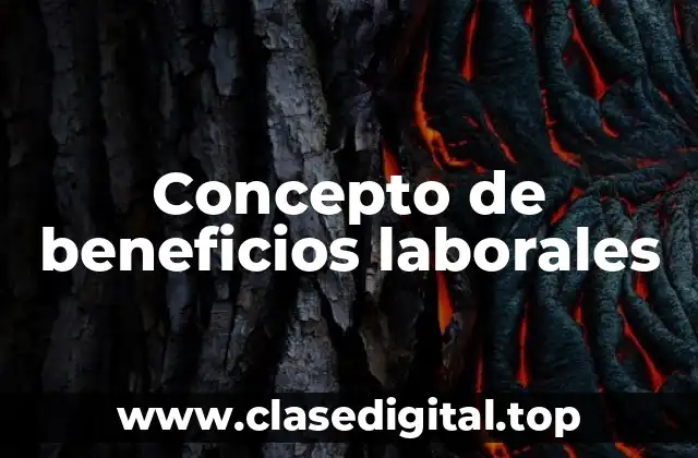 Concepto de beneficios laborales