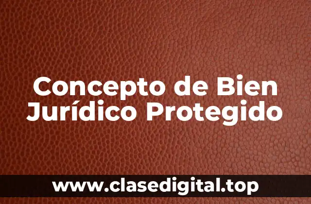 📗 ¿Qué es un Bien Jurídico Protegido?
