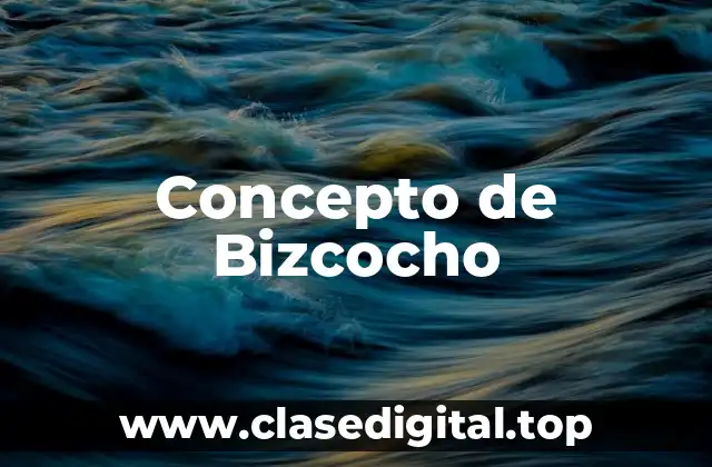 Concepto de Bizcocho