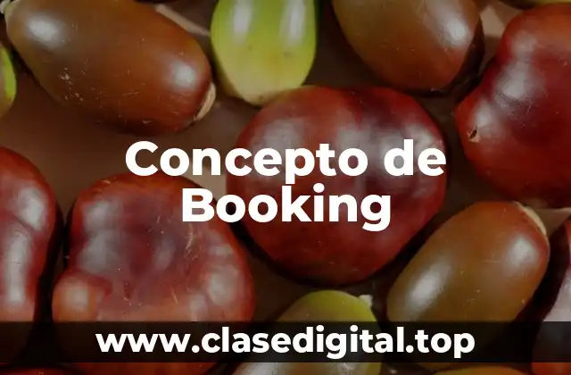 Concepto de Booking