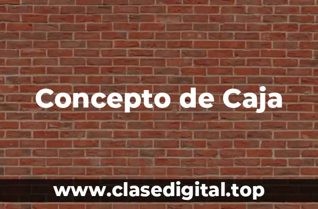 Concepto de Caja