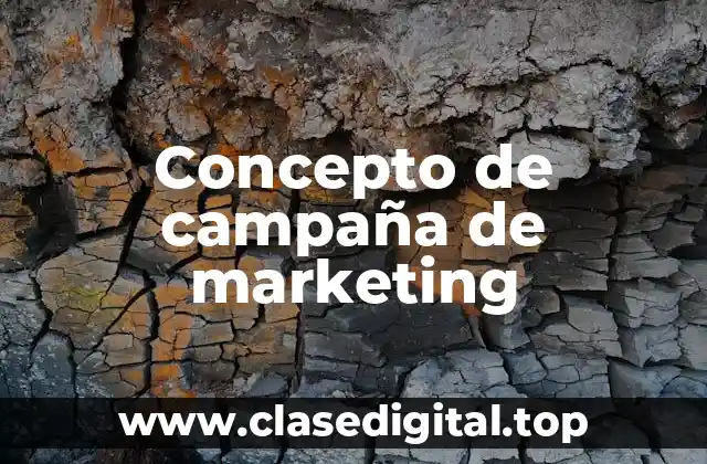 Concepto de campaña de marketing