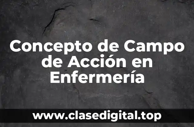 Concepto de Campo de Acción en Enfermería
