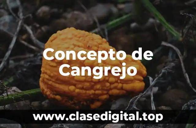 Concepto de Cangrejo