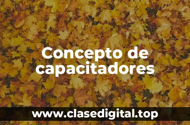 Concepto de capacitadores