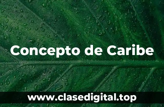 Concepto de Caribe