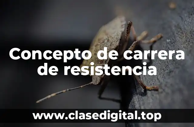 📗 Concepto de carrera de resistencia