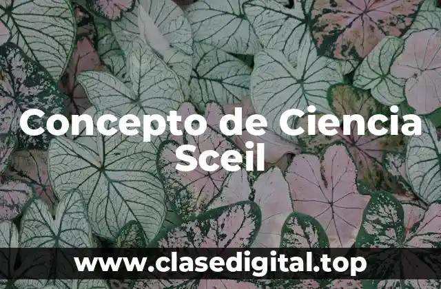 Concepto de Ciencia Sceil