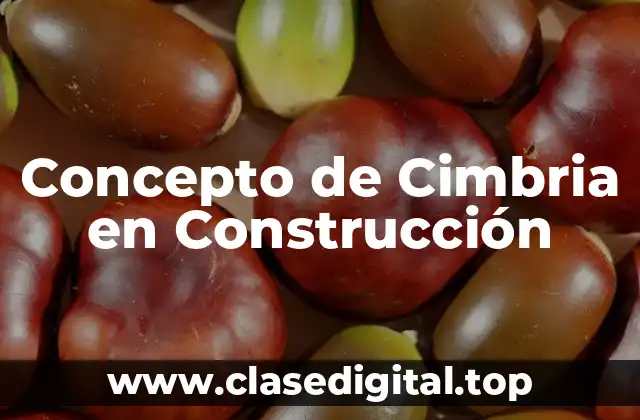 Concepto de Cimbria en Construcción