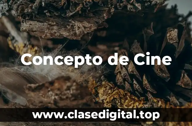 Concepto de Cine