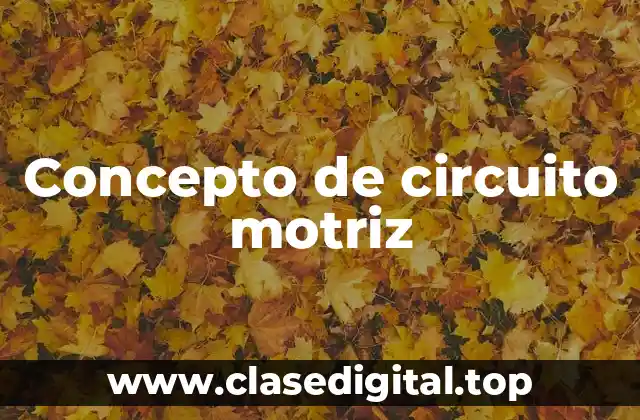 Concepto de circuito motriz