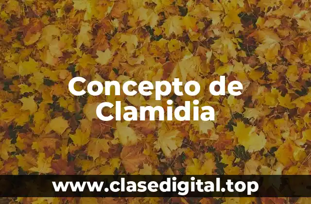 Concepto de Clamidia