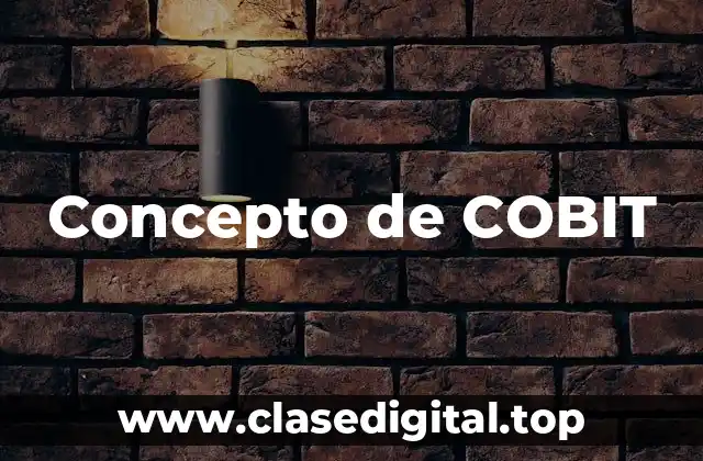 Concepto de COBIT