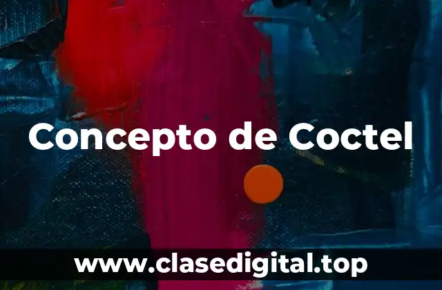 Concepto de Coctel