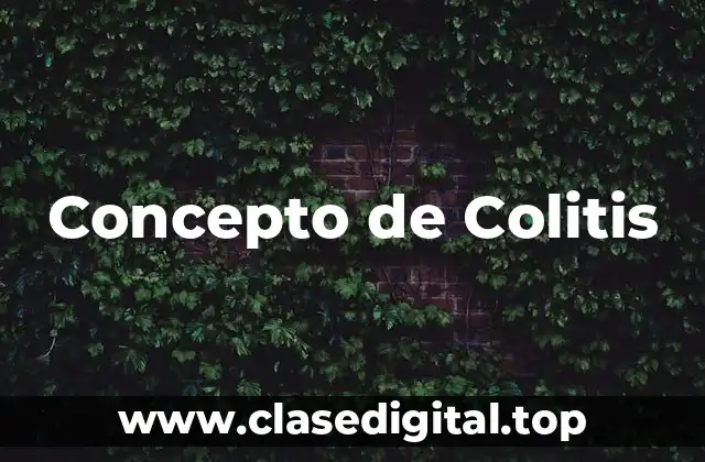 Concepto de Colitis