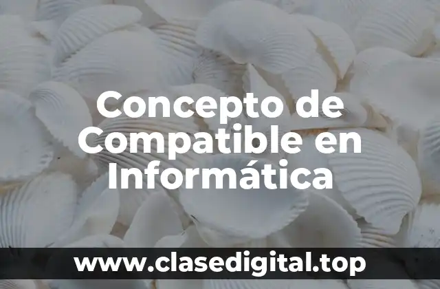 Concepto de Compatible en Informática