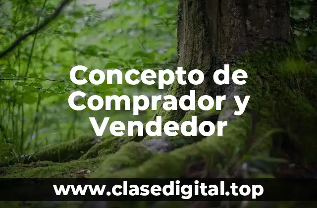 Concepto de Comprador y Vendedor