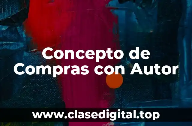 Concepto de Compras con Autor