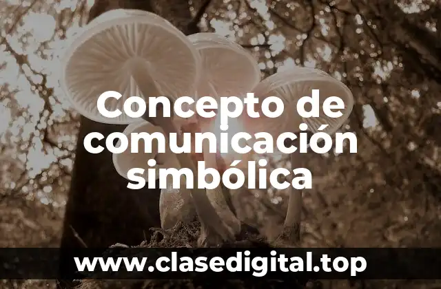 Concepto de comunicación simbólica