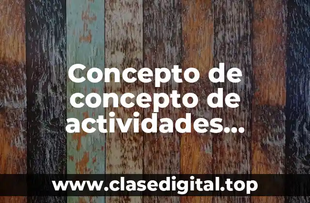 Concepto de concepto de actividades acuáticas