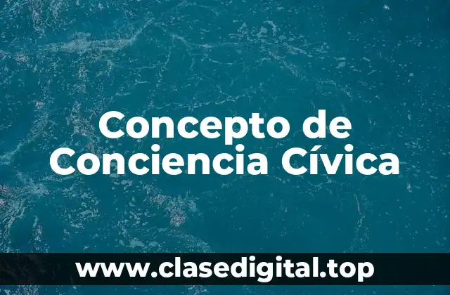 ❄️ Concepto de Conciencia Cívica