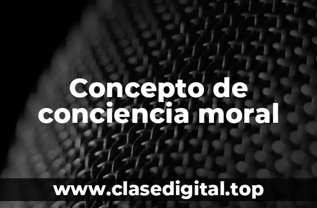 Concepto de conciencia moral