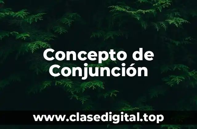 ✨ Concepto de Conjunción