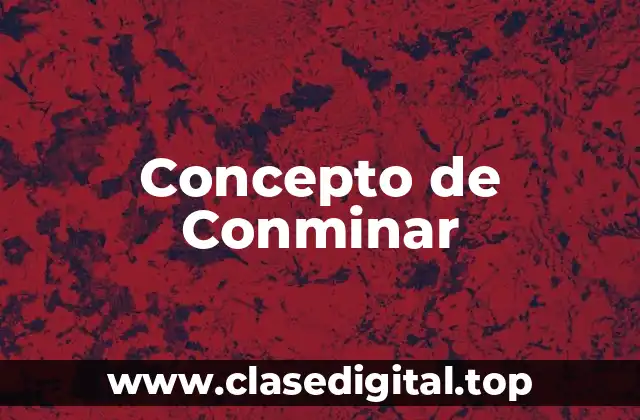 📗 Concepto de Conminar