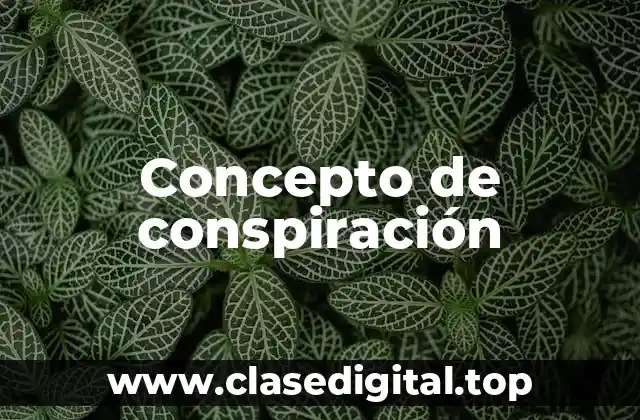 Concepto de Conspiración