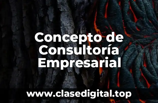 Concepto de Consultoría Empresarial