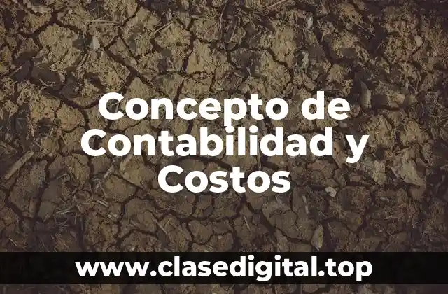 Concepto de Contabilidad y Costos
