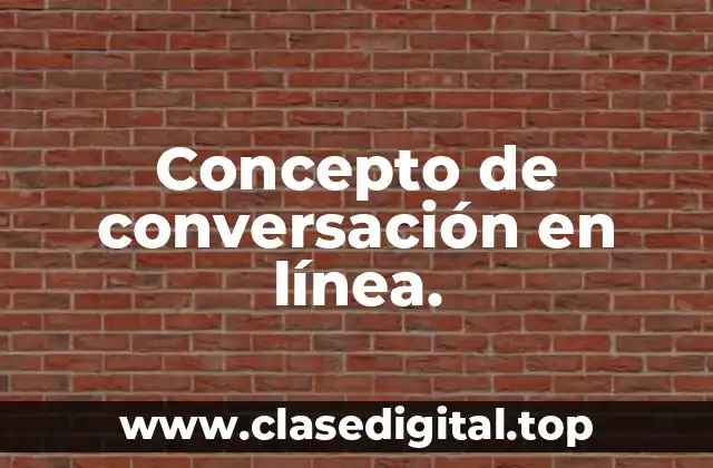 Concepto de conversación en línea.