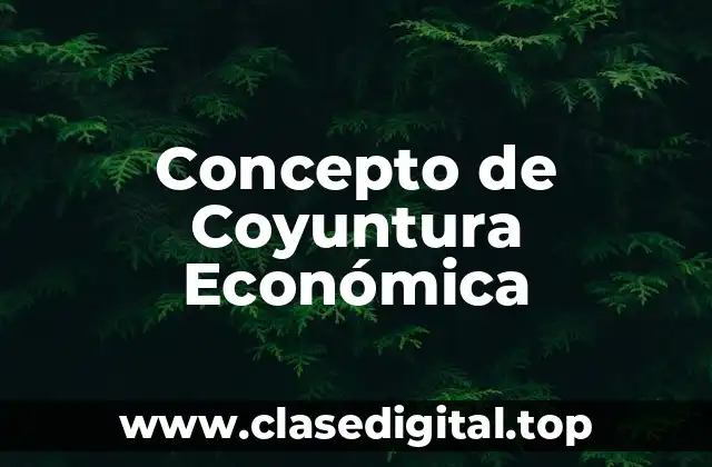 Concepto de Coyuntura Económica