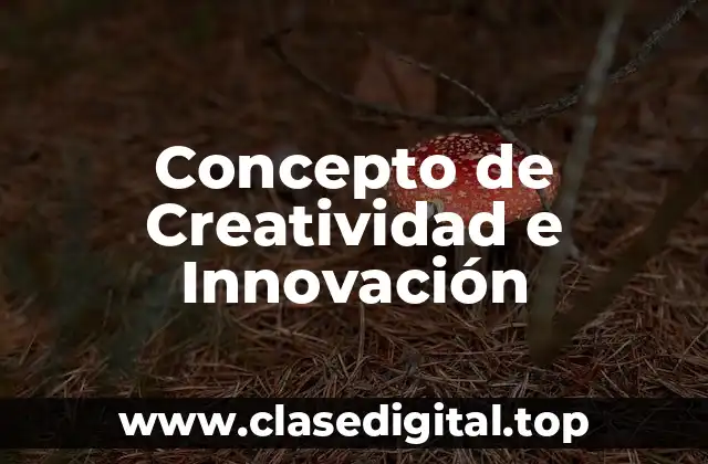 Concepto de Creatividad e Innovación