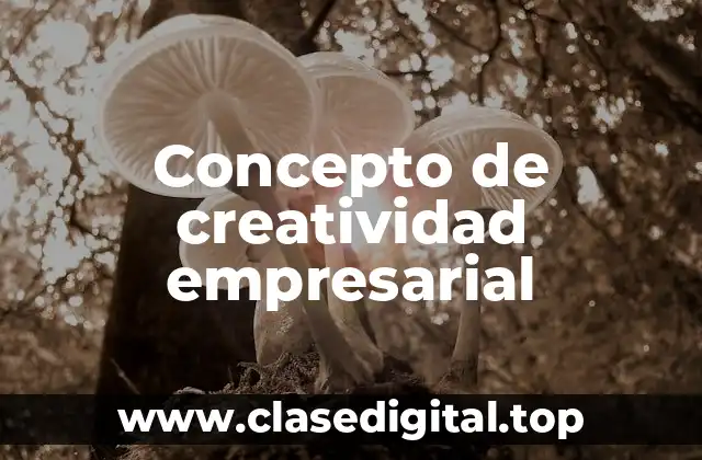 Concepto de creatividad empresarial