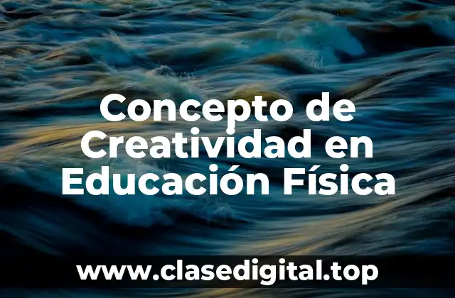 Concepto de Creatividad en Educación Física