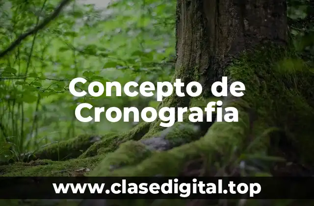 📗 ¿Qué es Cronografia?