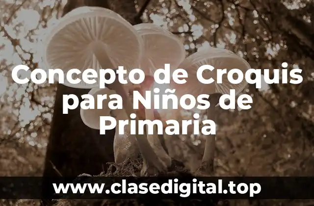 Concepto de Croquis para Niños de Primaria