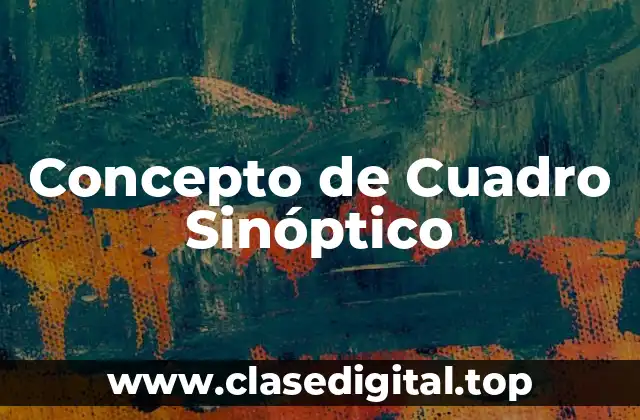 Concepto de Cuadro Sinóptico