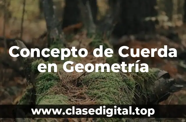 Concepto de Cuerda en Geometría