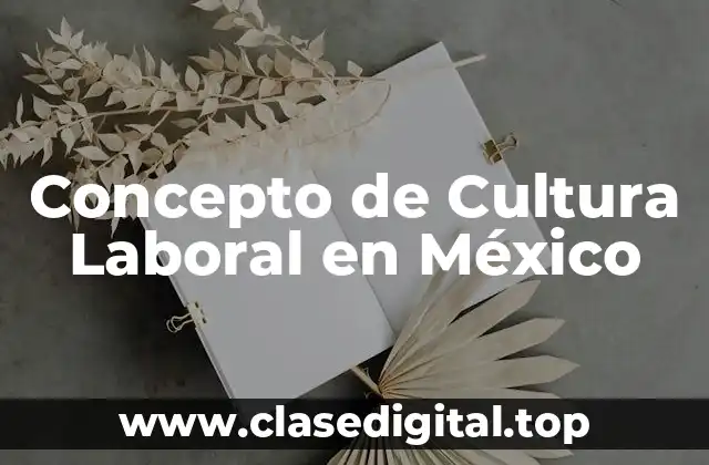 Concepto de Cultura Laboral en México
