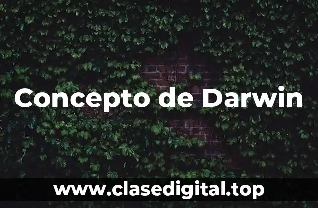 Concepto de Darwin