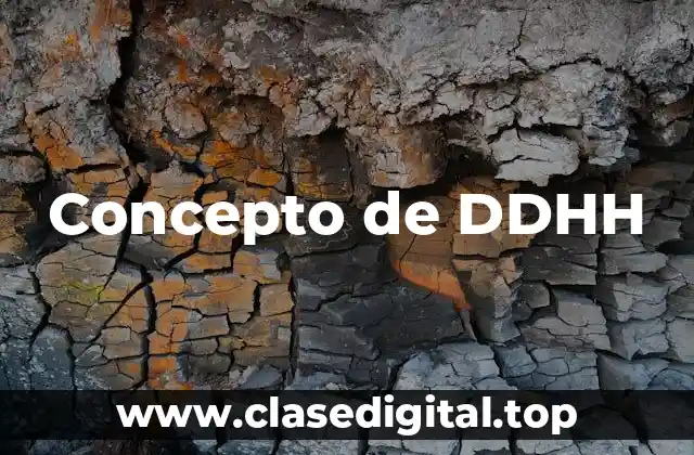 Concepto de DDHH