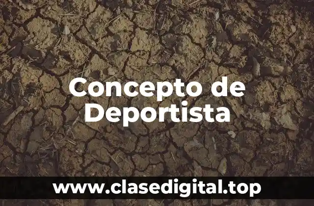 Concepto de Deportista