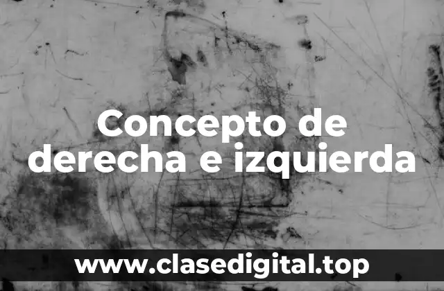 Concepto de derecha e izquierda