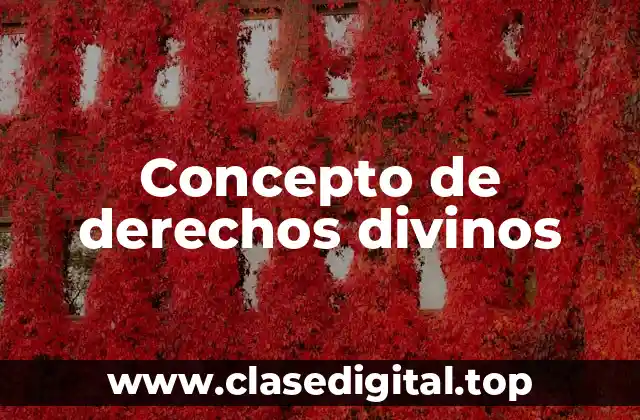 Concepto de derechos divinos